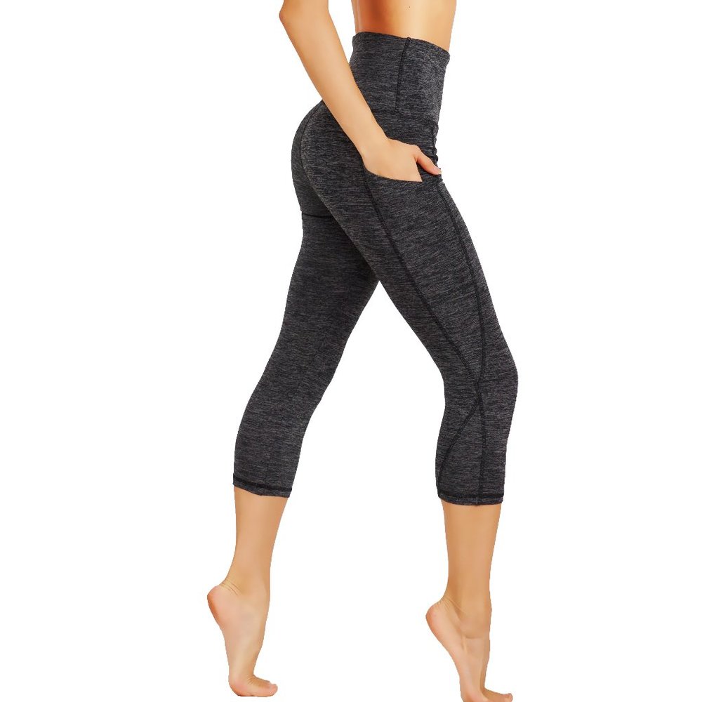 5pcs Capri Leggings With Pockets Power Flex Dry-Fit